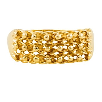 9ct gold 2.1g Keeper Ring size T